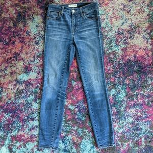 Madewell 9" rise skinny jeans Dayton wash